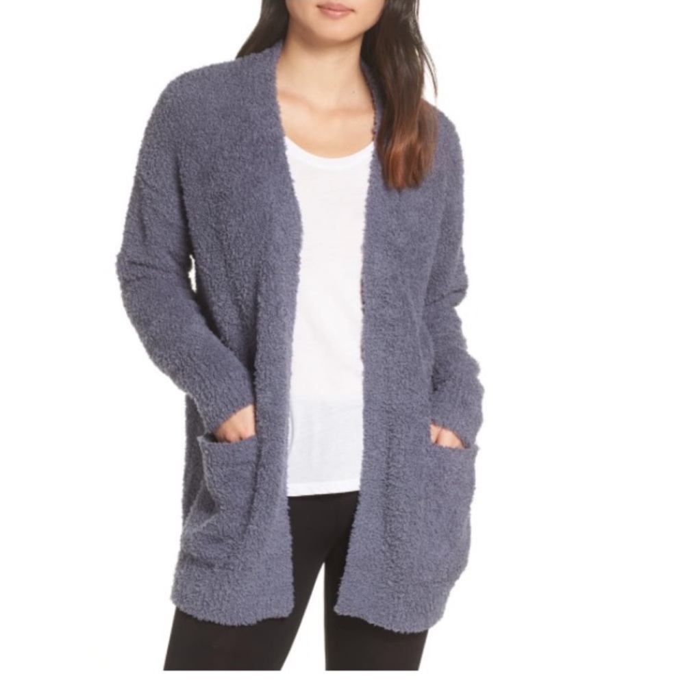 Barefoot Dreams® CozyChic™ Cardigan in Deep Sea Blue